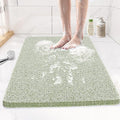 Joyhalo Shower Mat Bathtub Mat Non Slip, Bathmats Non Slip, Quick Drying Foot Scrubber Loofah Mats for Shower, Tub, Bathroom, Home, 17x24inch, Mint Green