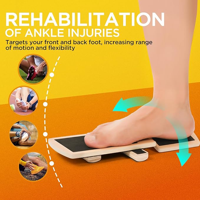 Ankle Balance Board Foot Strengthener Trainer for Sprained Ankle, Stability Exercises, Physical Therapy, Plantar Fasciitis Relief, Posture Correction, Balance Training