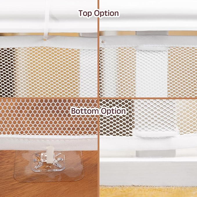 Banister Guard Safety Net for Baby, 10ft x 3ft Stair Railing Mesh Barrier for Kids, Cats, Dogs, Child Safety Rail Guard, White