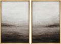 MUDECOR Framed Canvas Print Wall Art Neutral Abstract Modern Minimalist Landscape in Beige and Gray Illustrations Modern Art Decorative Bohemian for Living Room, Bedroom, Office - 16"x24"x2 Natural
