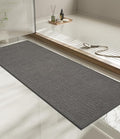 chakme Bathroom Rugs Mat 59x17, Ultra Thin Non Slip Bath Mat Quick Dry Absorbent Bath Mat for Bathroom Floor, (Dark Grey, 59"x17")