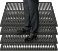 BESEA 4Pack Rubber Floor Mats 24 x 36 Inch – Heavy Duty Outdoor Door Mats with Non-Slip Mesh Design, Weatherproof Garage Floor Mat, Kitchen Floor Mat for Wet or Slippery Areas