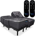 iDealBed iQ5 Luxury Hybrid Mattress and Adjustable Bed Sleep System, Pressure Relief Sleep, Zero Gravity, Anti-Snore, Custom Comfort Positions (Split King, Luxury Plush (Medium Soft) + 3i Custom)