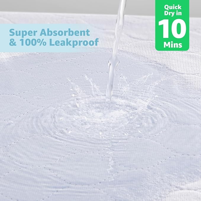 Washable Bed Pad for Incontinence: Waterproof Bed Pads with 8 Handles,2 Packs Reusable Bed Underpads, Waterproof Positioning Bed Pads for Elderly, Adult,Bedwet, Kids,Bedridden,Hospitals, 34"x52"