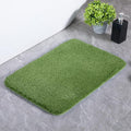 Luxury Quick Dry Non-Slip Bathroom Rugs【17'' x 24'' Meadow Green】 Highly Absorbent Washable and Ultra Soft, Extra Thick Fluffy Bath Mats for Shower/Kitchen/Bathtub Floor
