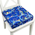 Toddler Booster Seat for Dining Table,Portable Kids Booster Seat - Adjustable, Non-Slip, Lightweight & Easy to Clean (Blue)