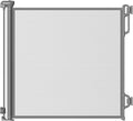 Retractable Baby Gate for Stairs & Doorways - 55" Wide Portable Safety Gate | Fits Baseboards, Easy to Use Indoor/Outdoor | Mesh Gate for Dogs, Puppies, Gray