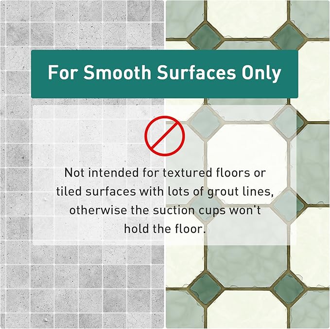 Large Square Shower Mat 27 x 27 Inch Black, Non Slip Shower Bathtub Mats for Inside Shower With Big Suction Cups Drain Holes, Anti Slip Bathroom Floor Shower Stall Mats, Easy Clean, BPA-Free