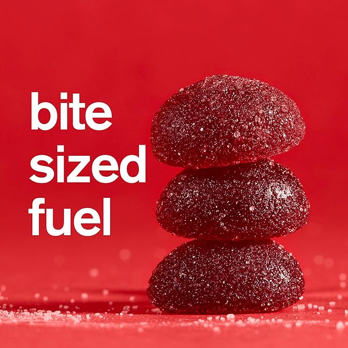 Skratch Labs Energy Chews | Caffeine Gummies for Running, Cycling, and Sports Performance | Gel Alternative | Sour Cherry (10 Pack) | Gluten Free, Vegan