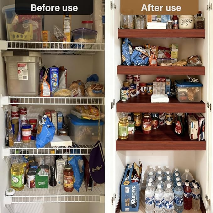 Wire Rack Covers, 24*12 Inch Shelf Covers for wire Shelving, Easy to Cut Closet Wires Shelf Cover-0.31 inch Thick(Not Wood) Moisture Resistant Durable Shelves Cover, Easy Install for Pantry, Kitchen