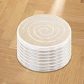 Clear Silicone Cabinet Door Bumpers,Circle 8 Pcs,Self-Adhesive Sound Dampening Pads,Surface Protection & Anti-Friction for Drawers, Table Bottoms,Wall Door Stoppers, Transparent Adhesive Pads