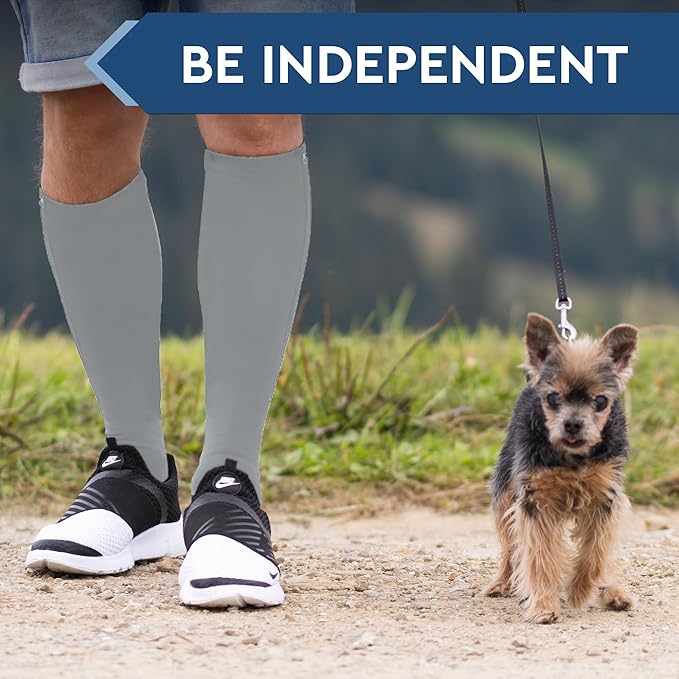 TheraMagic® Zipper Compression Socks for Men & Women, 20-30mmHg Closed Toe Graduated Zippered Compression Stocking