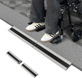 1" Rise Modular Threshold Ramp for Doorways, Stable Wheelchair Ramp for Home Steps, Aluminum Door Ramp and Curb Ramp for Scooters, Power Chairs, Cars, 1100LBS Load Capacity