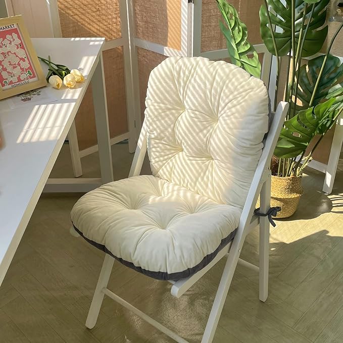 Chair Pads Plush Seat Cushion with Back Support - Office Chair Cushion for Long Sitting Comfort, Multiple Colors Available (Green,42 * 85cm/16.54 * 33.46inch)