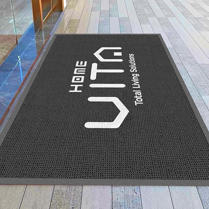 YDB Custom Doormat Commercial Floor Mat Personalized Area Rug Any Size Color Logo Shape Pattern Indoor and Outdoor Washable Entrance Mat Entryway Welcome Non-Slip Mat Durable Wear Resistance Rug