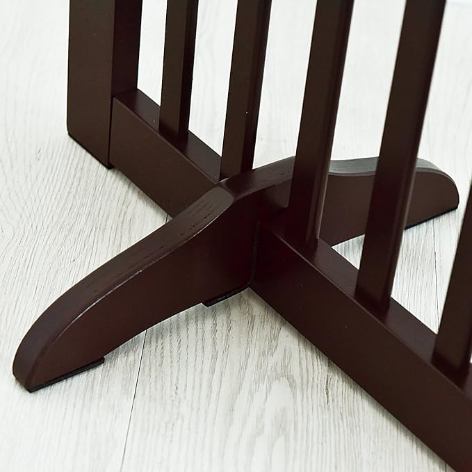 WELLAND Support Feet for 360 Degree Configurable Gate Collection, Espresso, A Pair