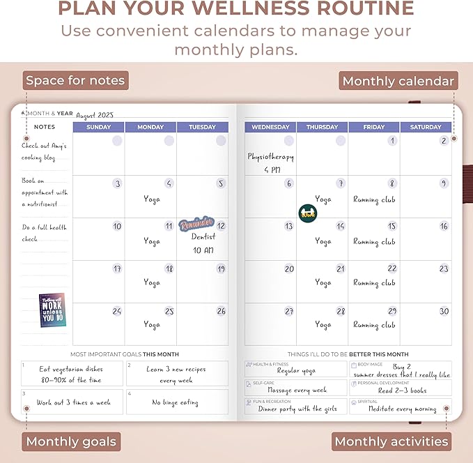 Clever Fox Fitness & Food Journal Pocket – Nutrition & Workout Planner for Women & Men – Diet & Gym Exercise Log Book with Calendars, Diet & Training Trackers – Lasts 3 Months, 4.3x5.5” (Rose Gold)