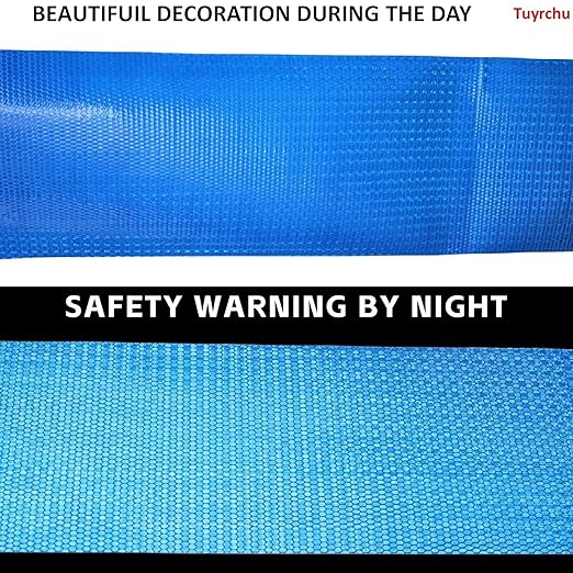 Industrial Reflective Tape Blue 6 inch for Truck, Outdoor Waterproof Hazard Conspicuity Warning Marking Tape (10 feet)