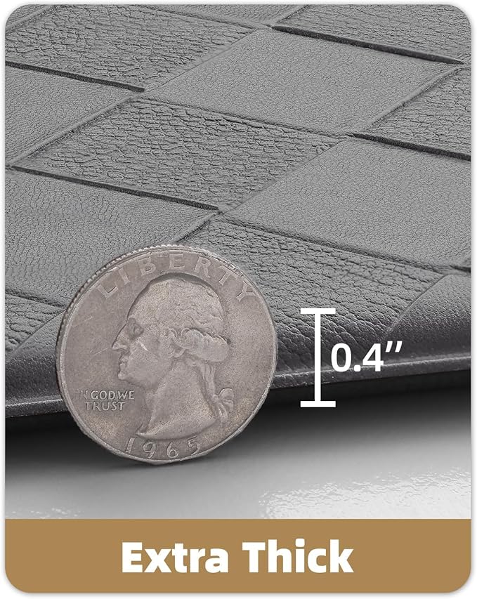 Color&Geometry Extra Wide Kitchen Mats Set 24x59+24x94, Anti Fatigue Cushioned Floor Mat, Waterproof Easy Clean Non Slip Runner for Sink Comfort Standing,Grey