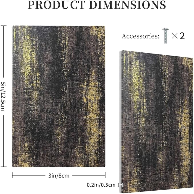 Light Switch Cover Plate Vintage Industrial Rusty Metallic 1 Gang No Device Blank Electrical Wall Plates Faceplate Decorative Switch Plate For Farmhouse Cabin Decor