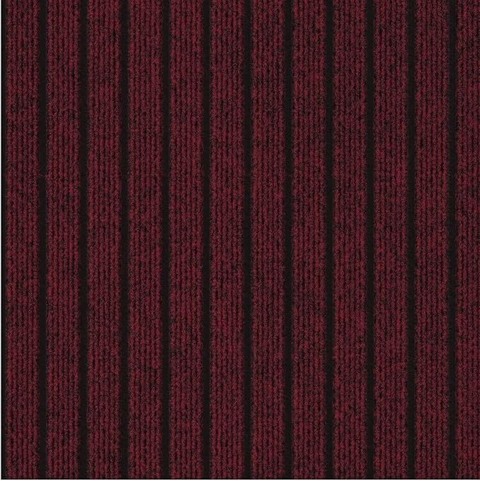 Ottomanson Mud Mat 2' x 4' Entryway Rug - Non-Slip Scraper Doormat for Muddy Paws, Dirt Trapping Indoor/Outdoor Mat for High-Traffic Areas, Kitchen, Garage, Patio, Red