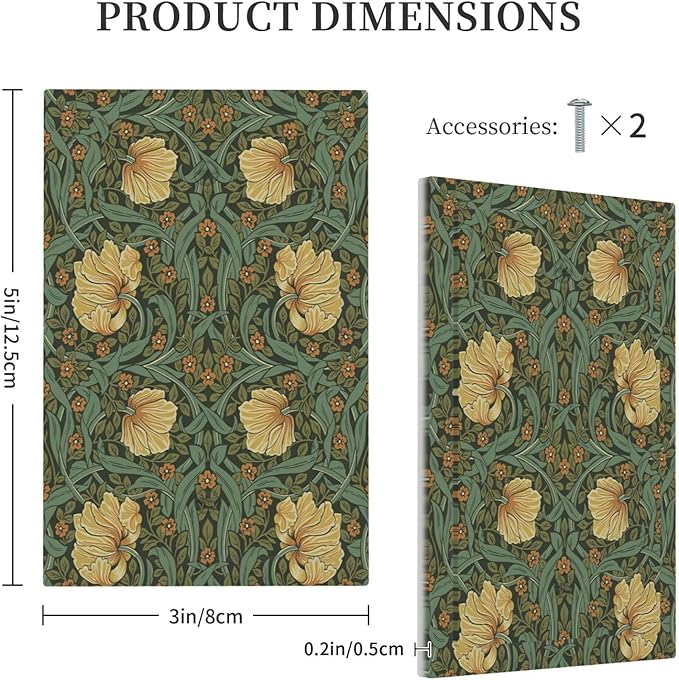 Light Switch Cover Plate William Morris Floral Vintage Flowers Pattern 1 Gang No Device Blank Electrical Wall Plates Faceplate Decorative Switch Plate for Bedroom living Room Decor