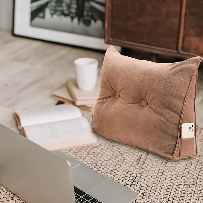 GOTOTOP Large Bolster Cushion Headboard Pillow, Soft Plush Back Support Bed Rest Pillow for Reading and Watching TV, 605020cm (#6)
