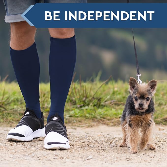 TheraMagic® Zipper Compression Socks for Men & Women, 20-30mmHg Closed Toe Graduated Zippered Compression Stocking