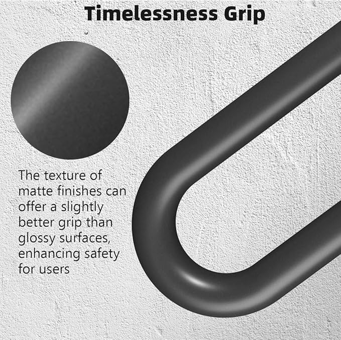 Hand Rails for Outdoor Steps Stair Railing Indoor Rail Metal Heavy Duty Non-Slip 1-3 Step Wall Mount Grab Bars U-Shape Safety Handle Garage Porch Courtyard Doorways (2 Pack 20")