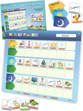 LIKARTO® Visual Schedule for Kids - Routine Chart for Kids - Magnetic Schedule with 147 Magnets - Chore Chart for Children - Morning Evening Bedtime Routine for Toddlers, Autism, ADHD