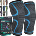 Modvel Compression Knee Brace for Women & Men - 2 Pack Knee Brace for Women Running Knee Pain, Knee Support Compression Sleeve, Workout Sports Knee Braces for Meniscus Tear ACL & Arthritis Pain Relief