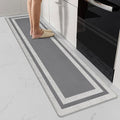 Kitchen Mats Cushioned Anti Fatigue Kitchen Mats for Floor Waterproof Non-Skid Ergonomic Comfort Memory Foam Rugs Kitchen Runner Rug for Kitchen, Home, Office, Sink, Stove 17.3"x59" Grey