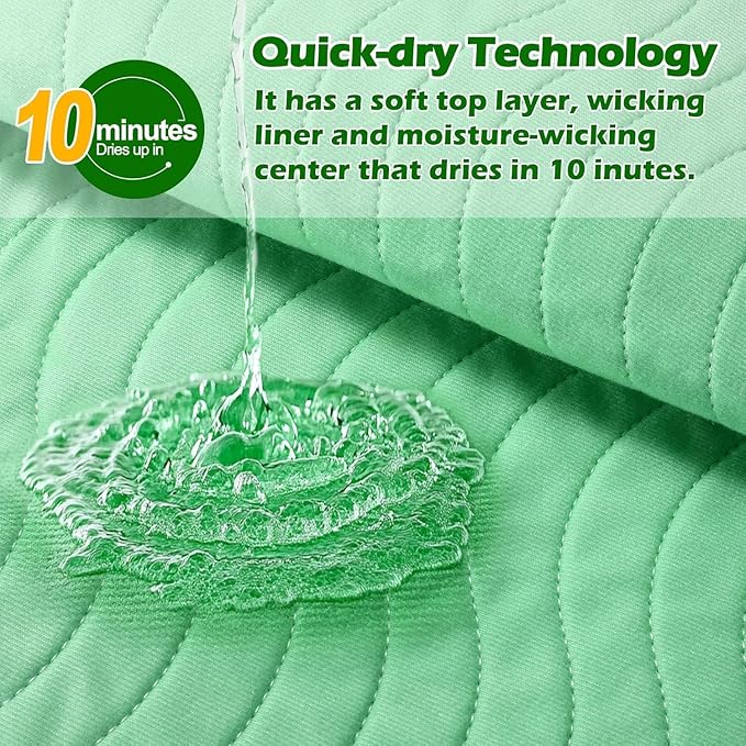 Positioning Bed Pad with Handles - Quick Drying Bed Pads with 8 Reinforced Handles, Washable Waterproof Reusable Pads for Elderly, Bedridden, Turning, Lifting, Transferring 34" × 36", 2Pack