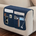 Remote Control Holder for Recliner,Armchair Caddy,Non Slip Sofa Armrest Storage Organizer for Recliner Couch with 6 Pockets for TV Remote,Cell Phone,Magazine (Navy)