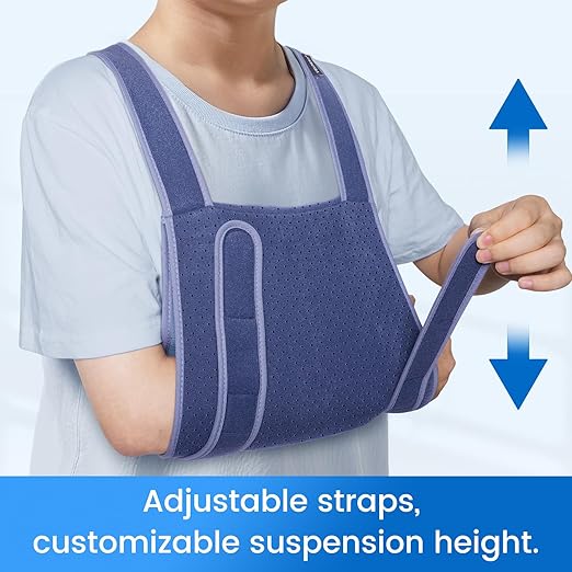Velpeau Arm Sling for Sleep, Shoulder Immobilizer for Children, Boys, Girls - Very Soft Sling for Rotator Cuff Tear, Fractured, Dislocation, Broken, Postoperative, Fits Left & Right (S: Bust 25″-31.5″)