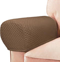 Roytub Couch Arm Covers, Sofa Arm Covers, Stretch Armrest Cover for Sofas, Armchair, Loveseat, Recliner, Sofa armrest Cover, Arm Chair Covers Set of 2 (Large, Coffee)