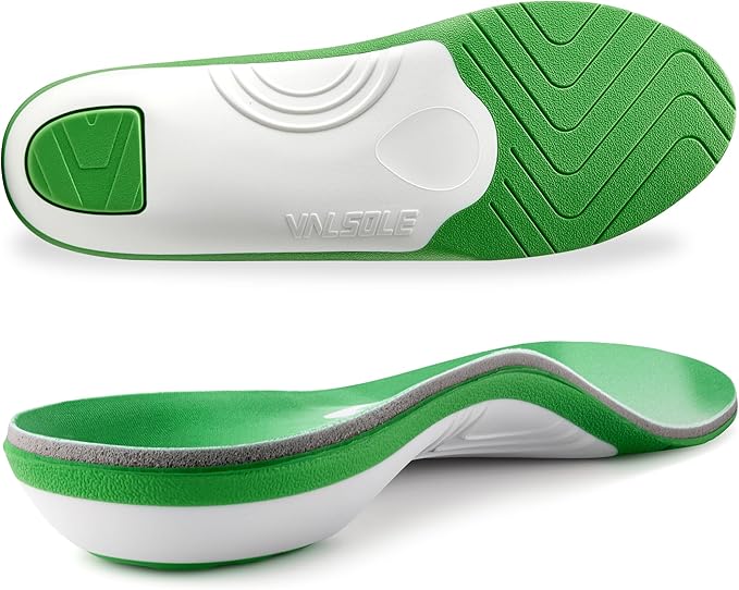 VALSOLE 250+ lbs Plantar Fasciitis High Arch Support Insole for Men Women,Heavy Duty Support Pain Relief Orthotics Insert,Relieve Flat Feet,High Arch,Foot Pain,Standing All Day Boot Work Shoe Insole