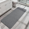 Bath Mat,Ultra Thin Bathroom Runner Rugs,Large Bath Mats for Bathroom,Quick Dry,Non-Slip,Machine Washable,Low Pile,Bath Rug,Shower Outside,Sink,Home Decor Accessories.Dark Grey,3'x5'(36x60inch)