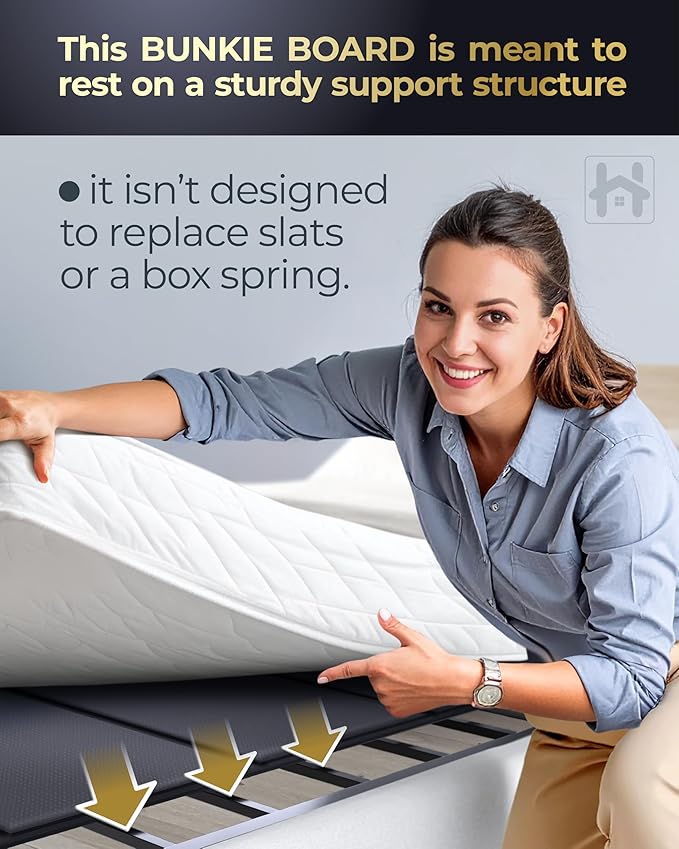Premium 10mm California King Size Bunkie Board (72" x 84") – Slim Low-Profile Mattress Support – Quiet, Moisture-Resistant, Lightweight Bed Board for Platform & Slatted Frames
