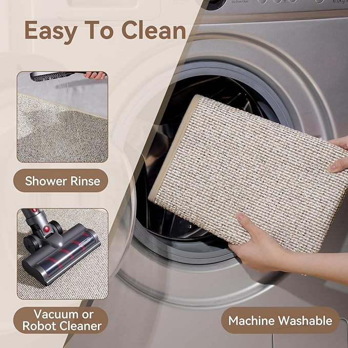 24"x35" Absorbent Quick Dry Bath Mats, Non-Slip Rubber Backing Bathroom Rug, Washable Bath Rugs for Bathroom Floor, Sink and Outside Shower, Low Pile Rug Fit Under Door, Minimalism, Brown