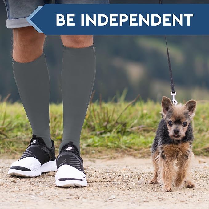 TheraMagic® Zipper Compression Socks for Men & Women, 20-30mmHg Closed Toe Graduated Zippered Compression Stocking