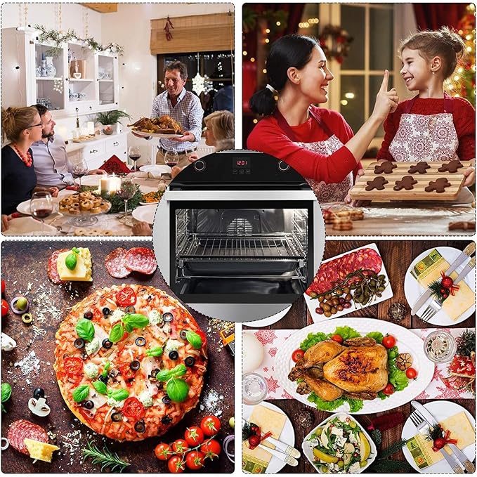 Boao Oven Rack Shields 14 Inches Silicone Oven Rack Protectors Oven Guards Heat Resistant Edge Cover Liner Protector Against Burns