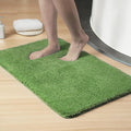 Luxury Quick Dry Non-Slip Bathroom Rugs【 24'' x 36'' Meadow Green】 Highly Absorbent Washable and Ultra Soft, Extra Thick Fluffy Bath Mats for Shower/Kitchen/Bathtub Floor