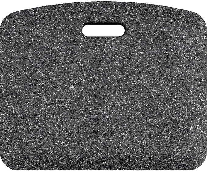 WellnessMats Mobile 23" L x 19" W x 1" Th Collection Anti-Fatigue Floor Mat, Polyurethane – Ergonomic Support Pad for Home, Kitchen, Garage, Office Standing Desk – Water Resistant - Made in USA