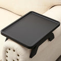 SINWANT Couch Arm Table,Bamboo Couch Arm Tray for Armrest,13.78" Sofa Clip on Tray Table for Home Living Room Snack & Drink Remote
