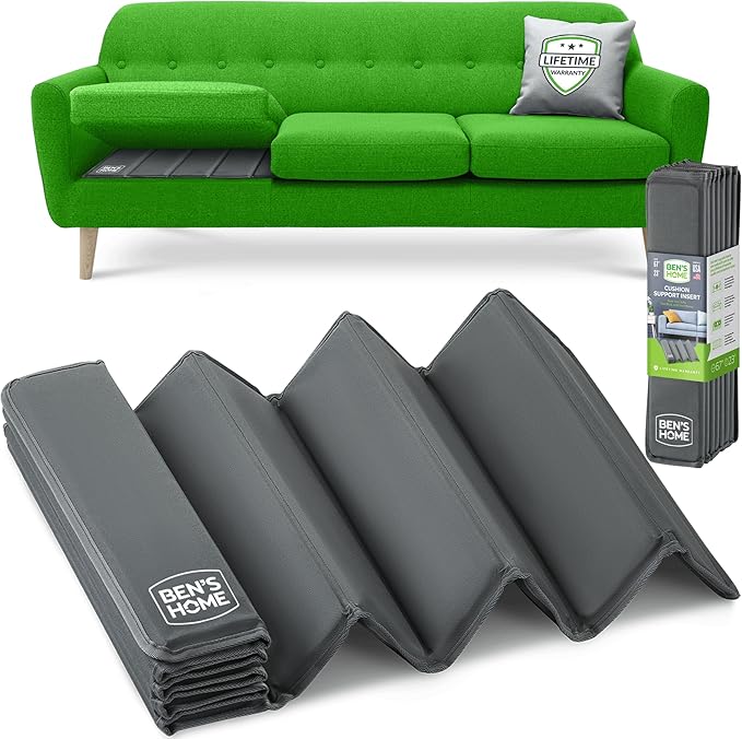 BEN'SHOME Heavy Duty Couch Cushion Support Board – Instantly Repair Sagging Sofa Seat | 23" x 58"-67" | .5" Furniture Grade Wood Under Cushions Insert, Anti-Slip Supports, Extend Sofas & Couches Life