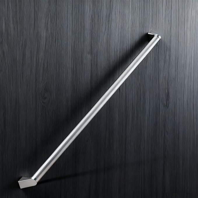5 FT Handrails for Indoor Stairs,Railings，Outdoor Stairs Handrail，Modern Aluminum Handrail Set, Wall Mounted，Wall Return Bracket More Safety, Rust Free. (Anodized Silver, 5 FT- （Two Joined Pieces）)