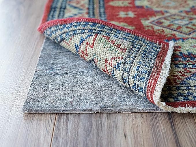 RUGPADUSA - Dual Surface - 11'x14' - 1/4" Thick - Felt + Rubber - Non-Slip Backing Rug Pad - Safe for All Floors