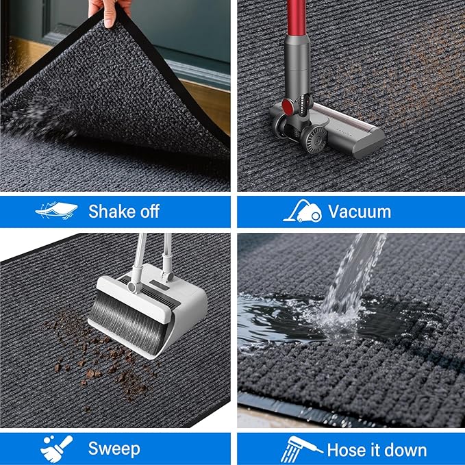 3' X 4' Durable Front Door Mat Indoor Outdoor Entrance, Commercial Door Floor Mat Heavy Duty Non-Slip Backing Entryway Doormats, Outdoor Mat for Home Entrance & Commercial High Traffic Area