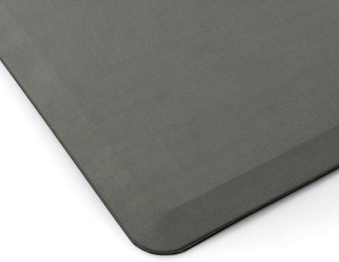 Ultralux Anti-Fatigue Standing Comfort Mat, Thick Non-Slip Cushioned Kitchen Floor Mat 3/4” Thick 16” x 24” Premium Durable Ergonomic Multi-Use Standing Support Pad, Home, Office, Kitchen Rug, Gray